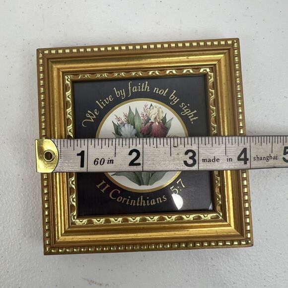 Heartfelt Collectible A Touch of Life II Corinthians 5:7 4x4 Inch Live By Faith - Picture 8 of 10